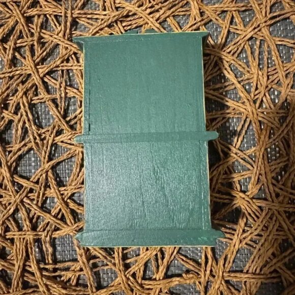 Dollhouse Miniature Kitchen Cabinet Bookcase Shelf Tea and Baked Goods Wooden - Picture 4 of 6